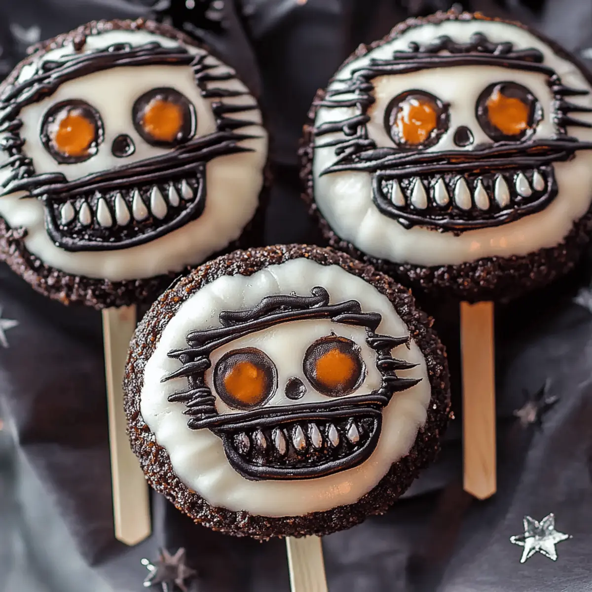 Jack Skellington Oreo Pops