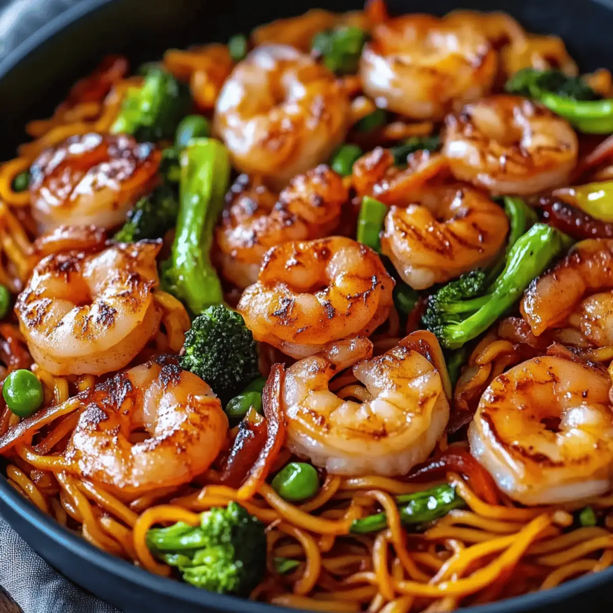 High-Protein Shrimp Stir Fry with Noodles