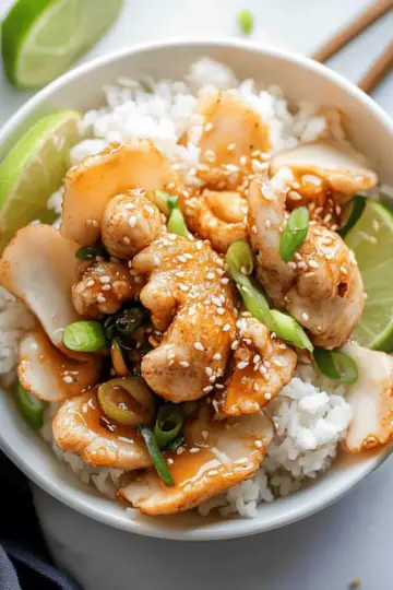 Honey Sesame Chicken Meal Prep Bowls