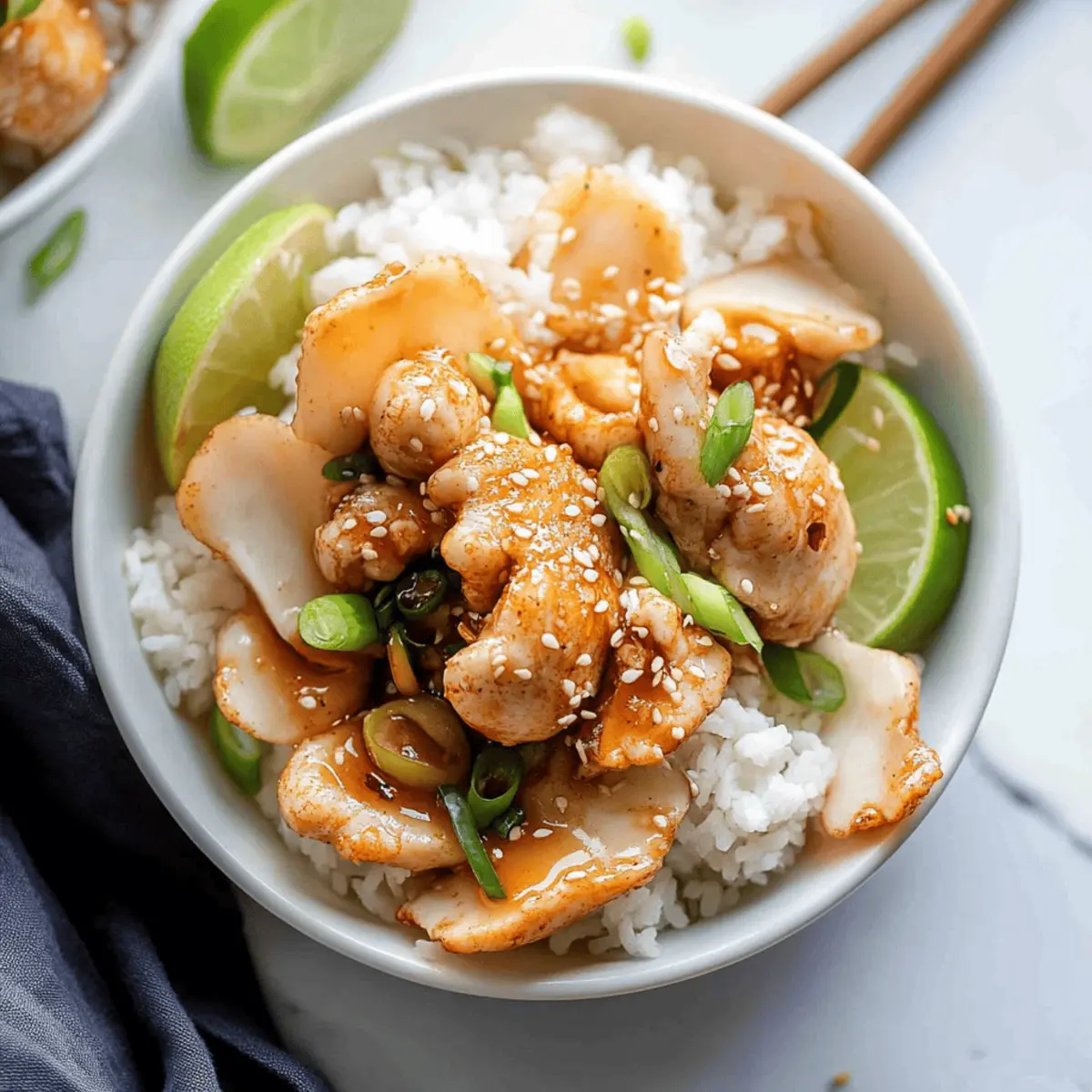 Honey Sesame Chicken Meal Prep Bowls
