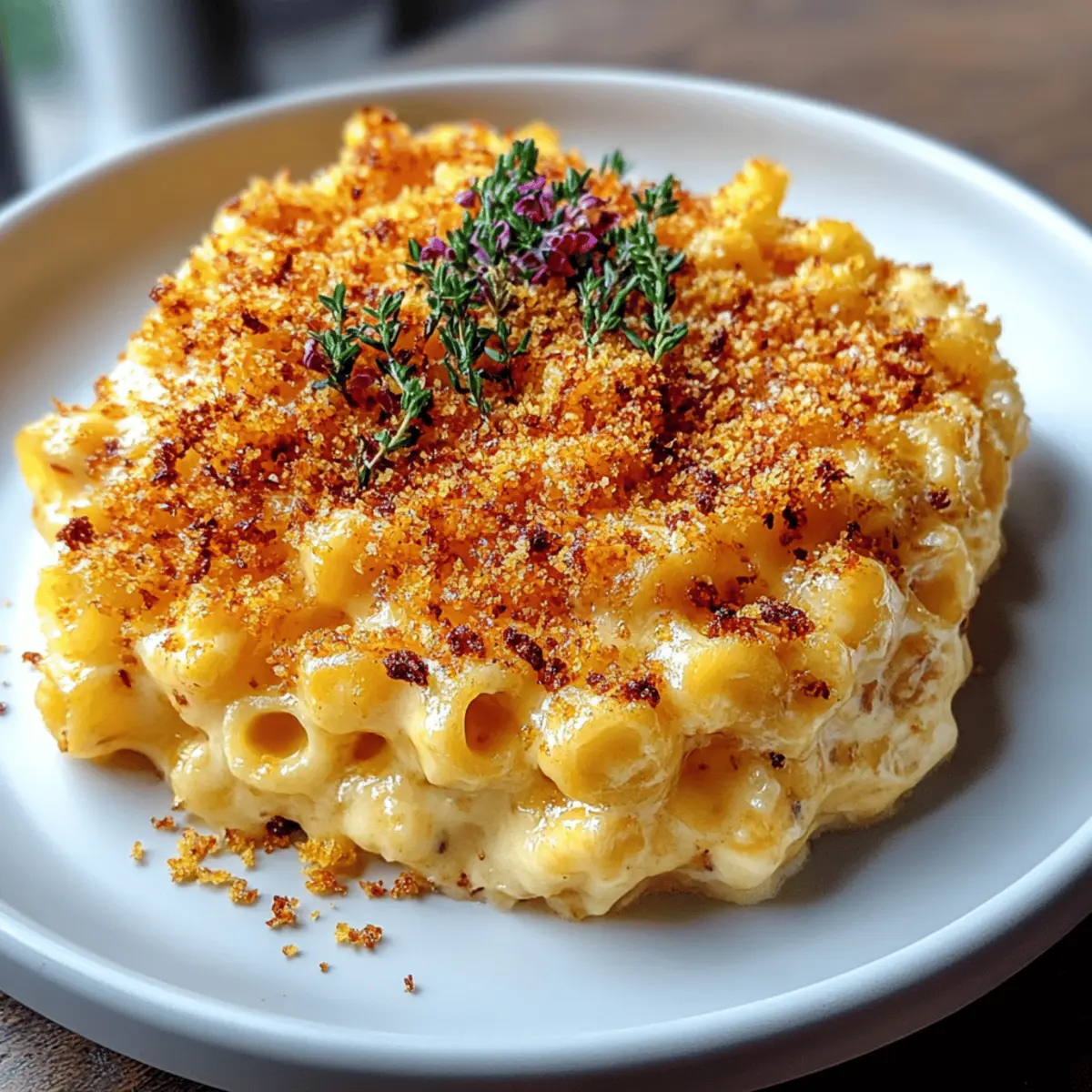 Creamy Baked Cheddar Mac-and-Cheese