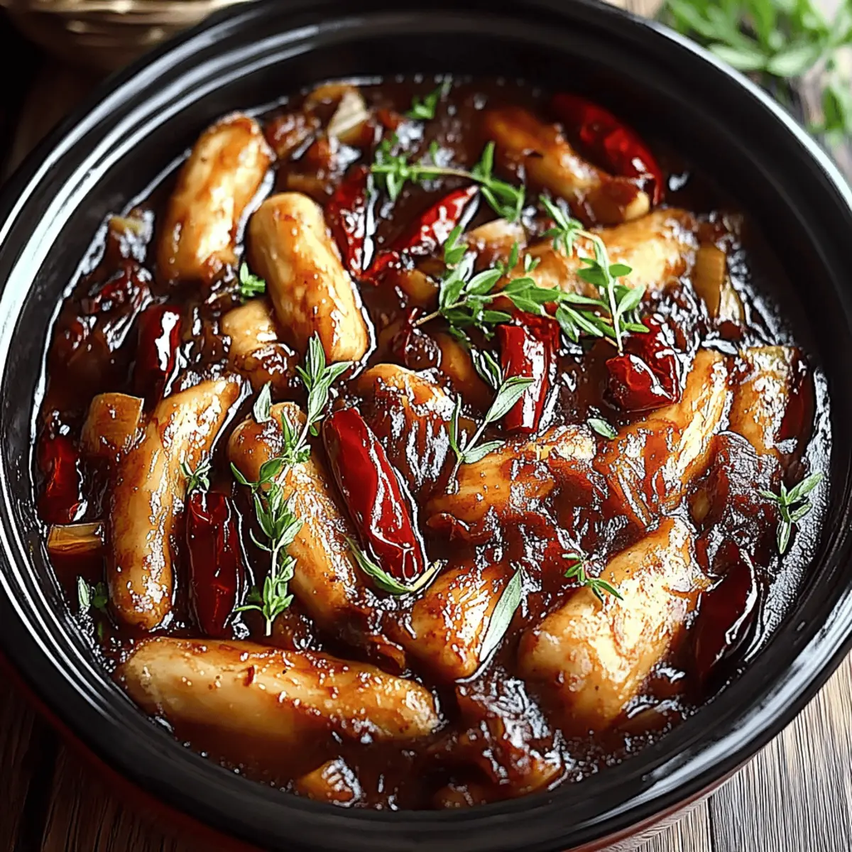 Crock Pot Bourbon Chicken