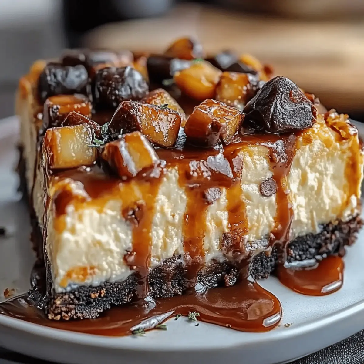 Caramel Brownie Cheesecake
