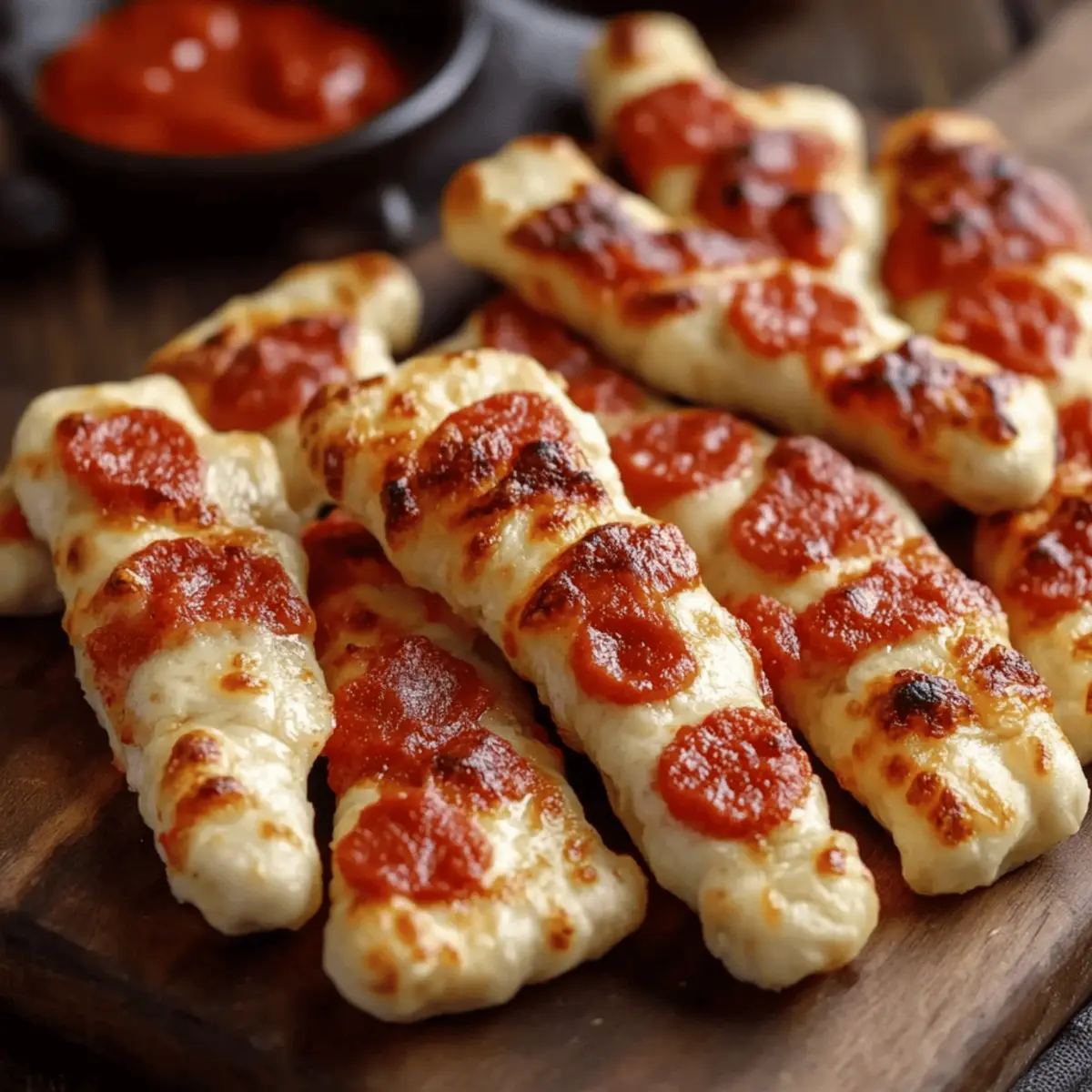 Cheesy Halloween Breadstick Bones