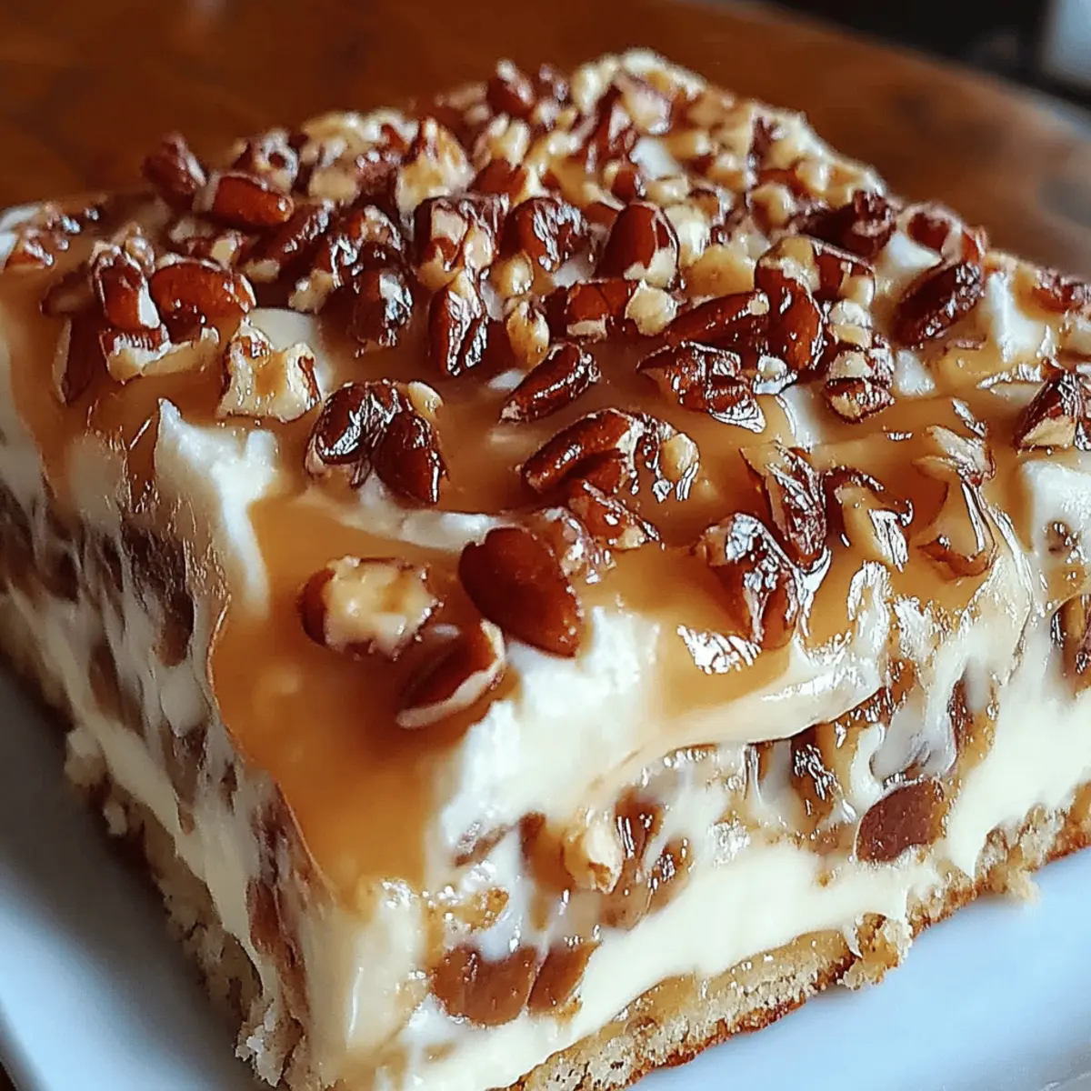 Butter Pecan Praline Poke Cake