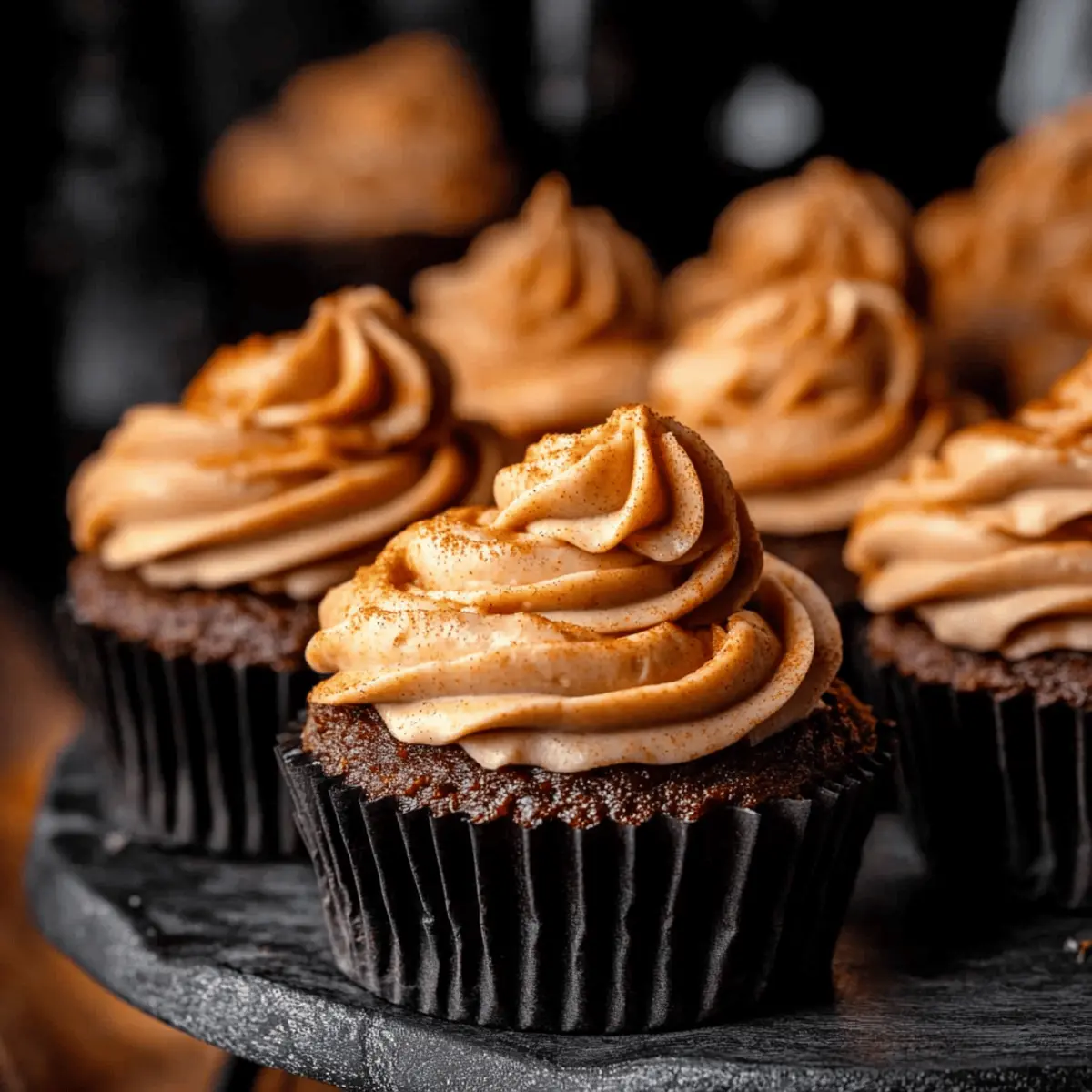 Chocolate Pumpkin Cupcakes