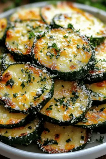 Garlic Parmesan Roasted Zucchini