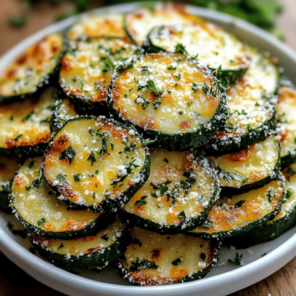 Garlic Parmesan Roasted Zucchini