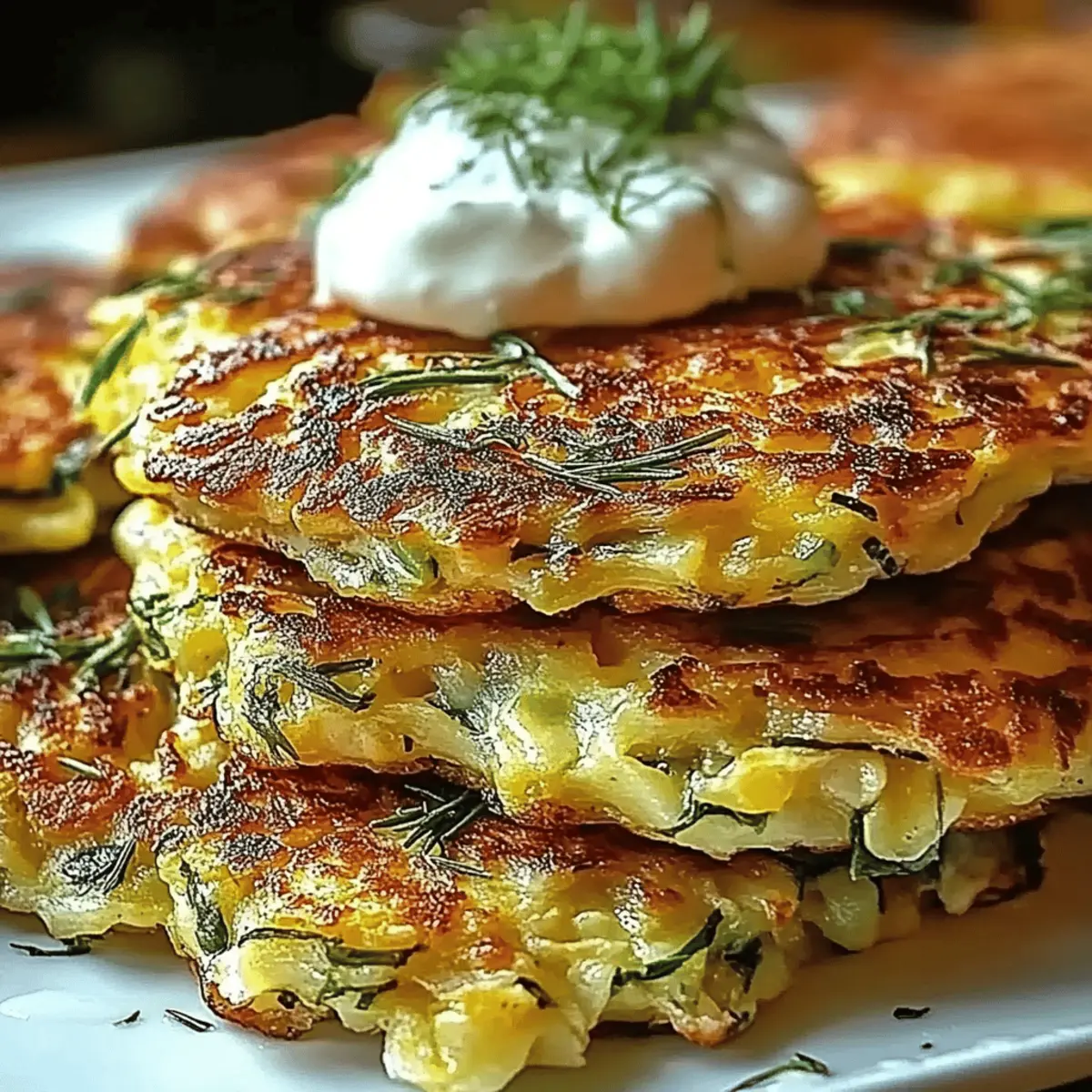 Cheesy Zucchini Fritters