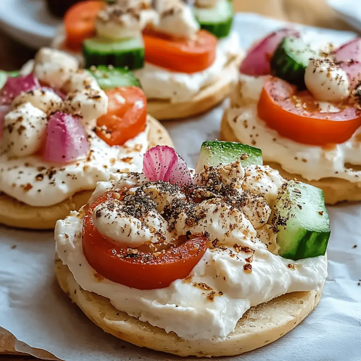 Mini Pita Pockets with Hummus