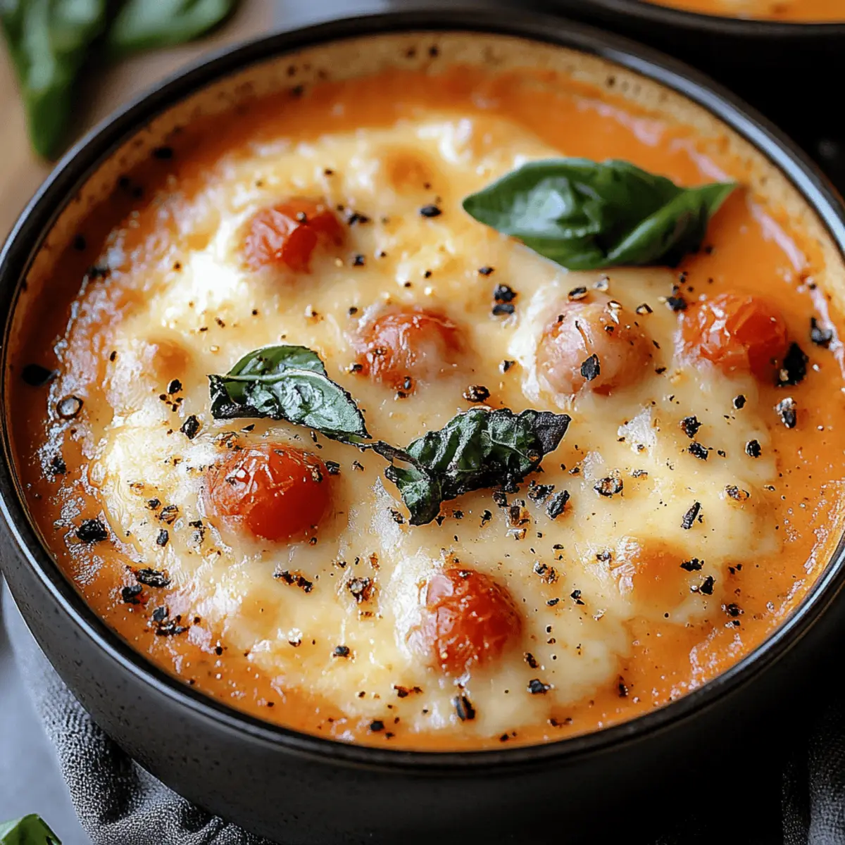 Creamy Parmesan Tomato and Cannellini Bean Soup