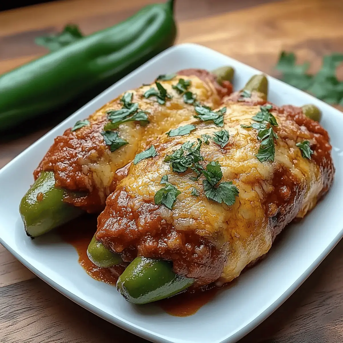 Cheesy Hatch Chile Rellenos