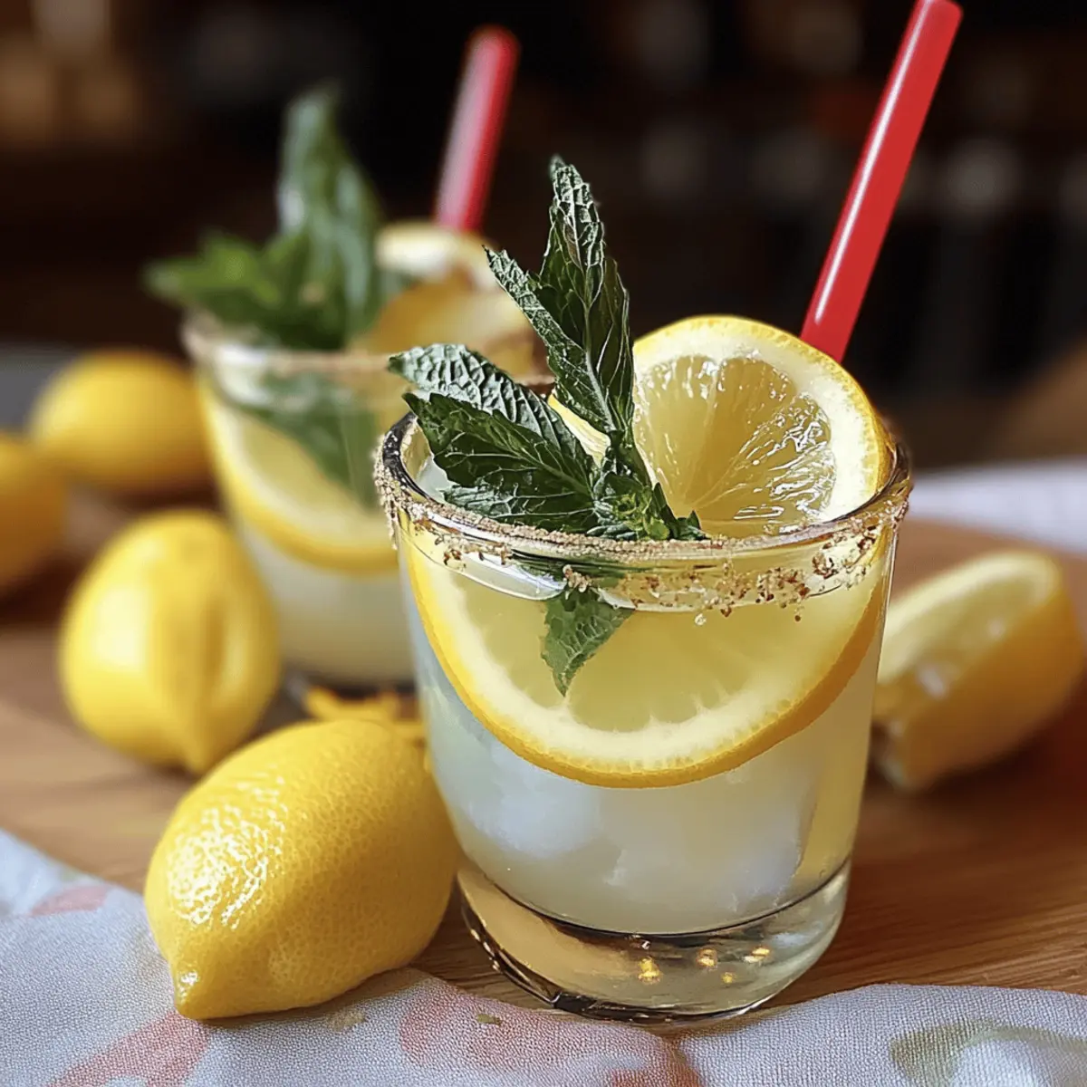 Mint and Rosemary Lemonade with Vanilla