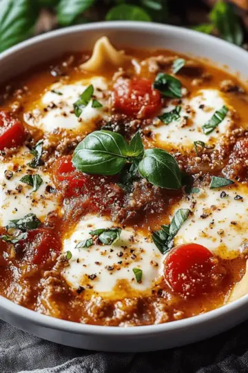 Crockpot Lasagna Soup