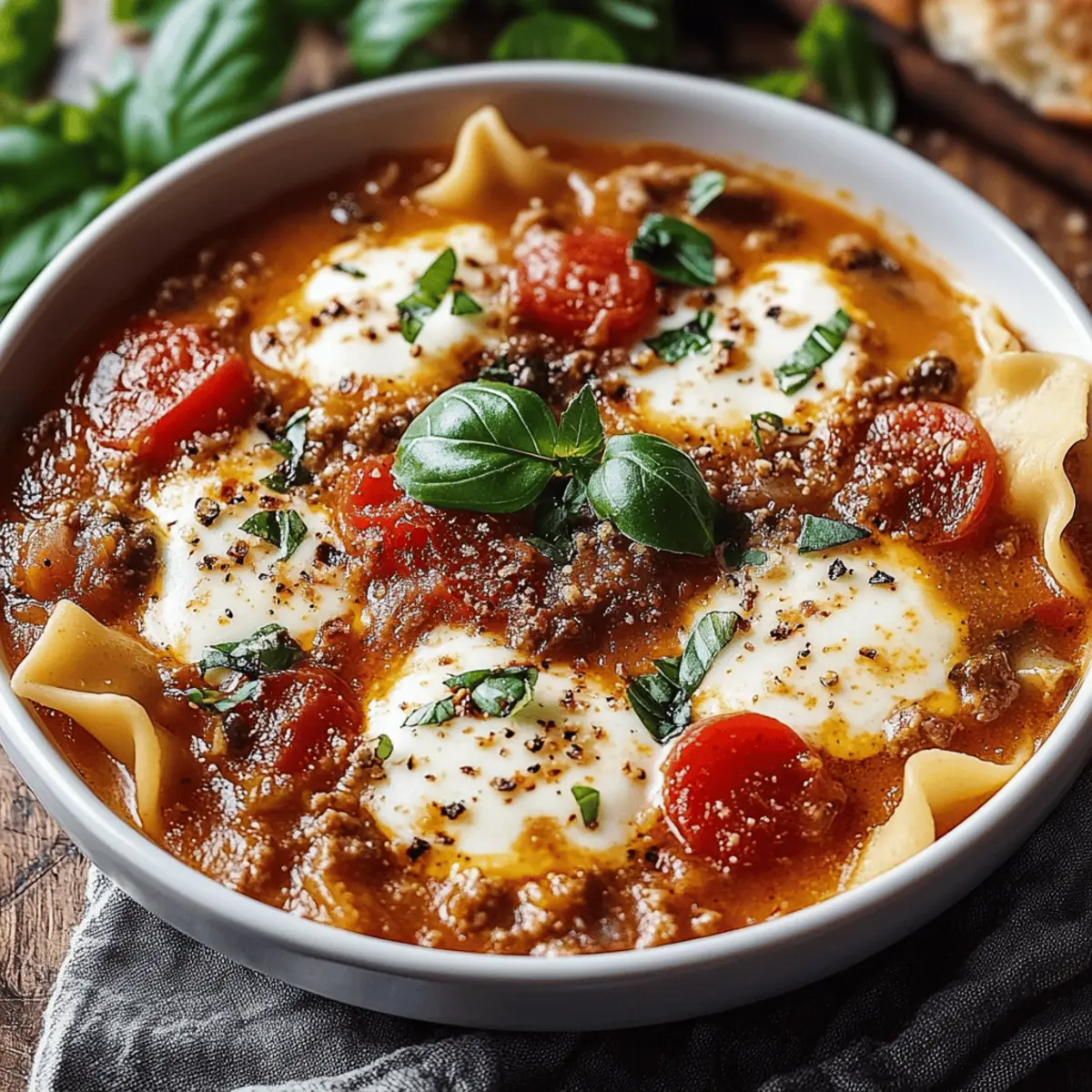 Crockpot Lasagna Soup