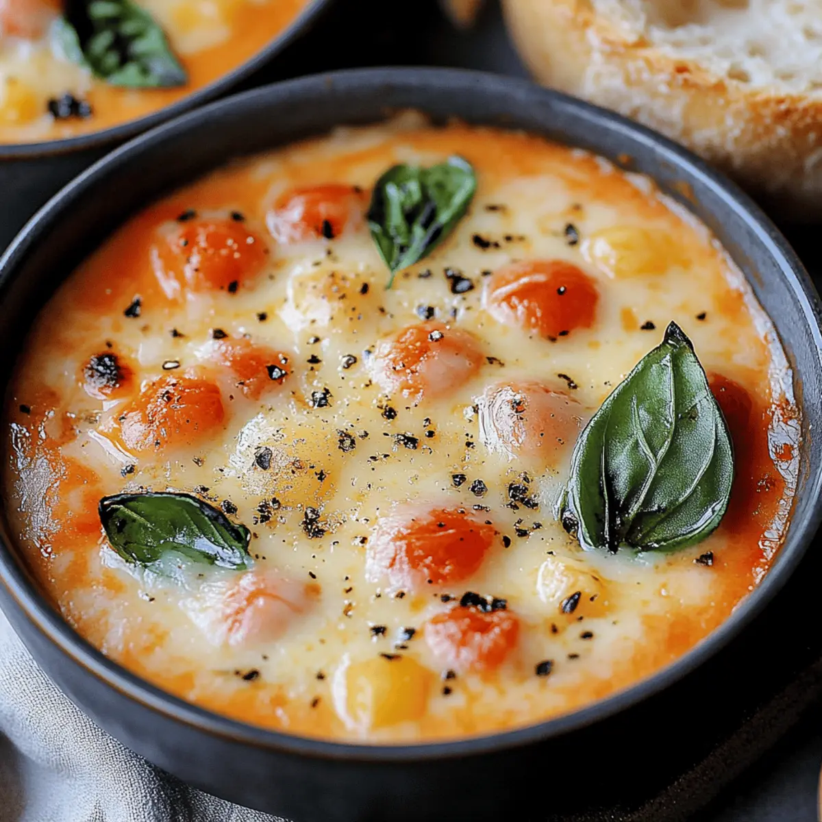 Creamy Parmesan Tomato and Cannellini Bean Soup