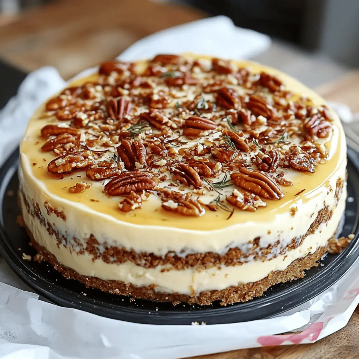 Browned Butter Pecan Cheesecake
