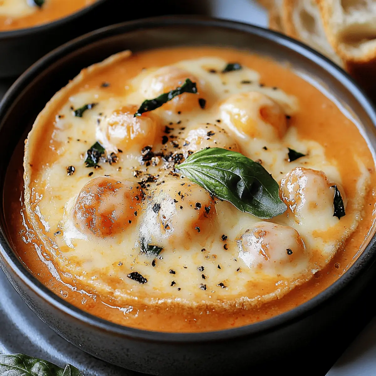 Creamy Parmesan Tomato and Cannellini Bean Soup
