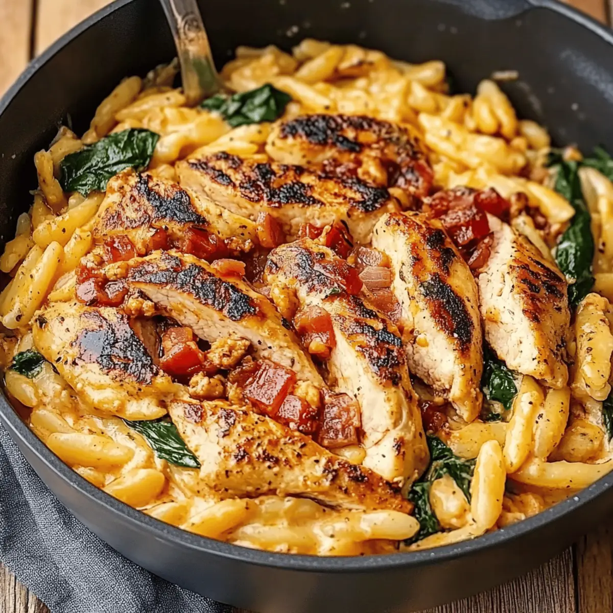 Creamy Sun-Dried Tomato Chicken Orzo