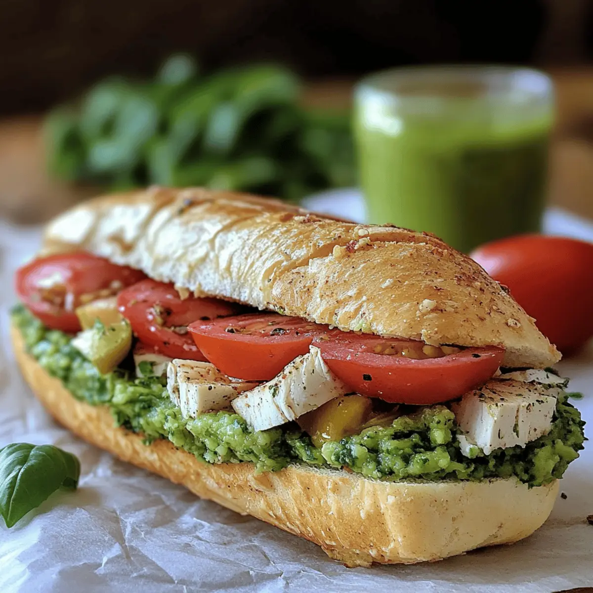 Chicken Pesto Sandwich