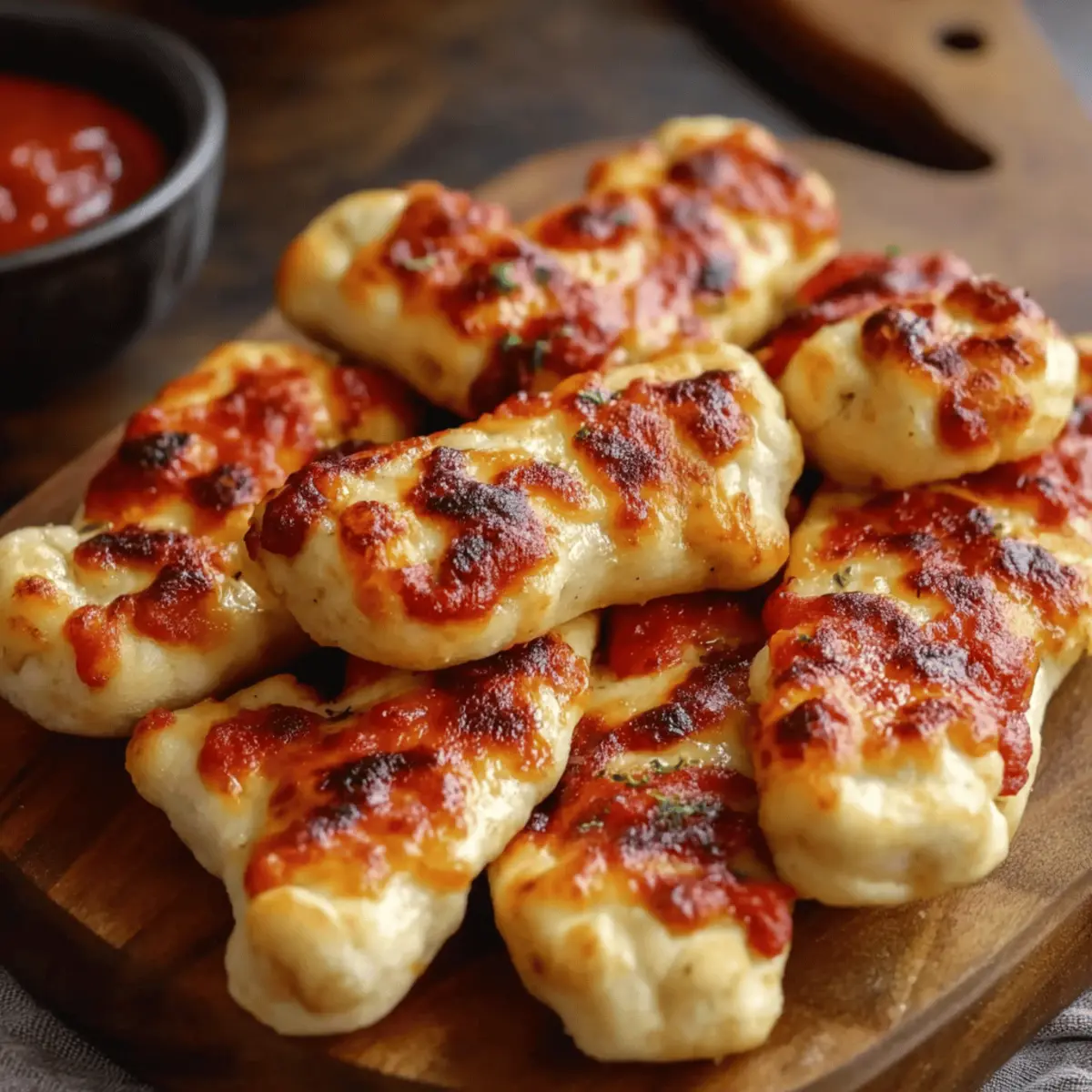 Cheesy Halloween Breadstick Bones