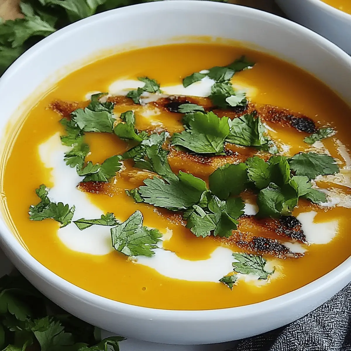 Creamy Butternut Squash Soup with Coconut Milk