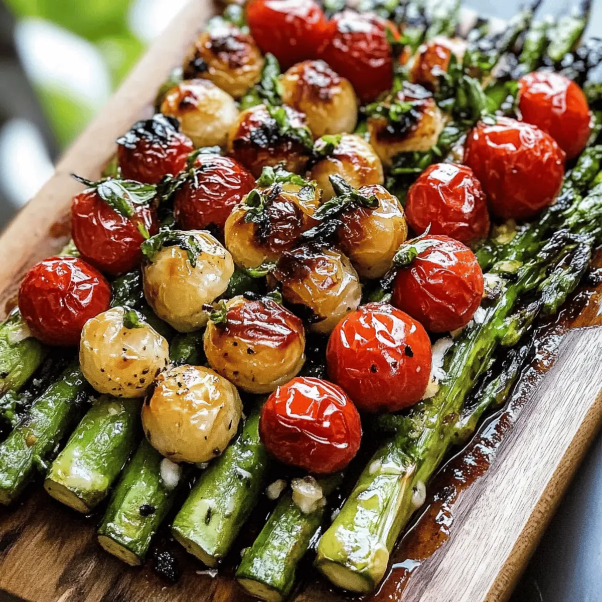 Caprese Roasted Asparagus