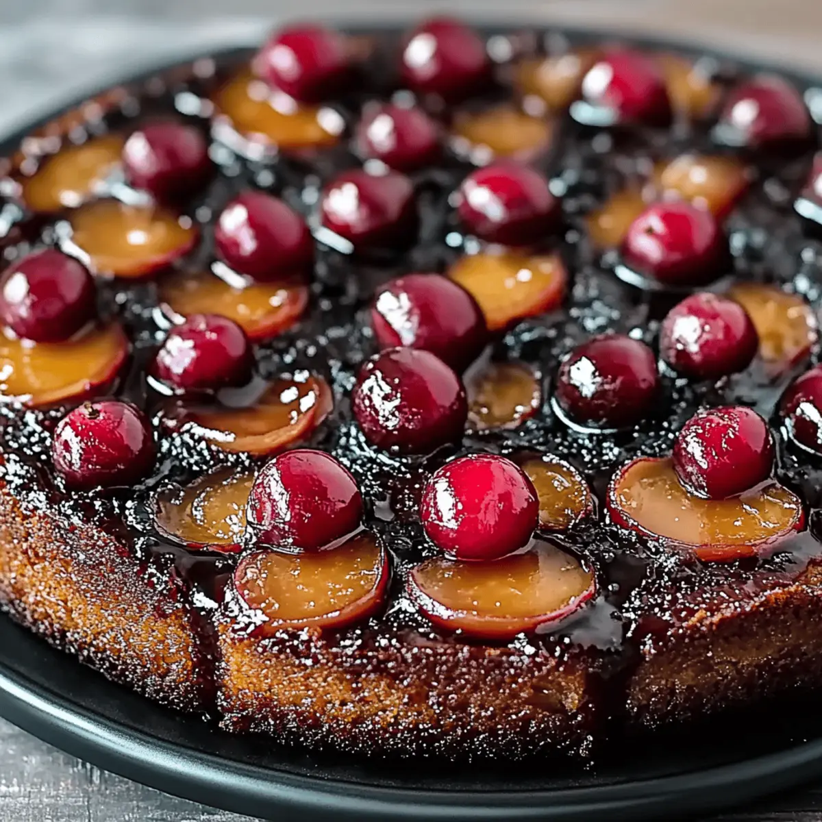 Chocolate Cherry Upside Down Cake