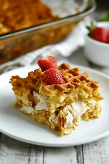 Chicken and Waffle Casserole