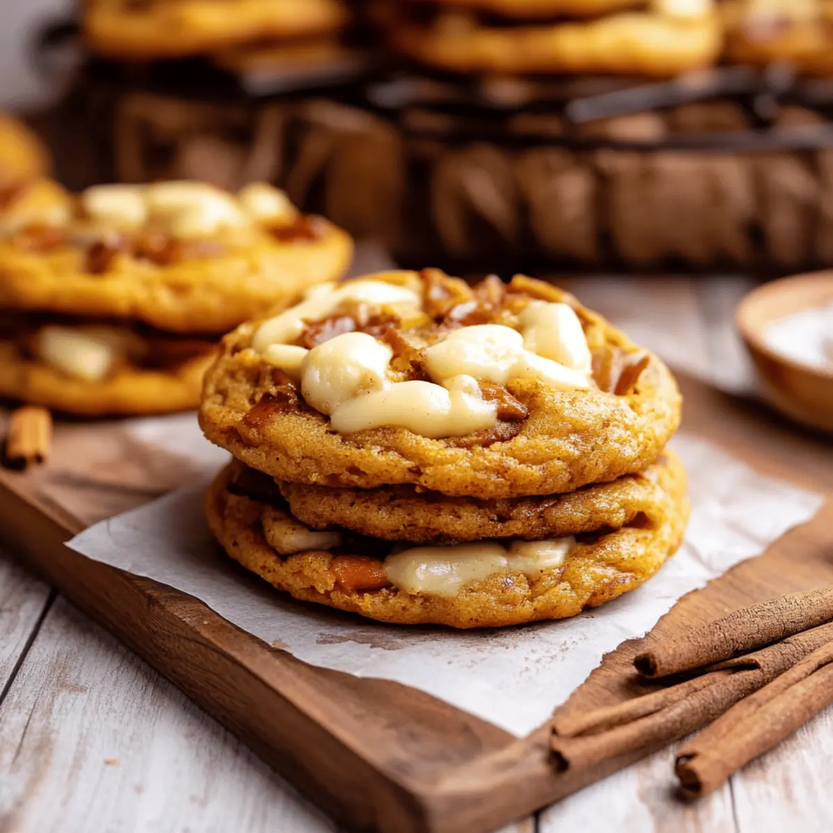 Pumpkin White Chocolate Chip Cookies
