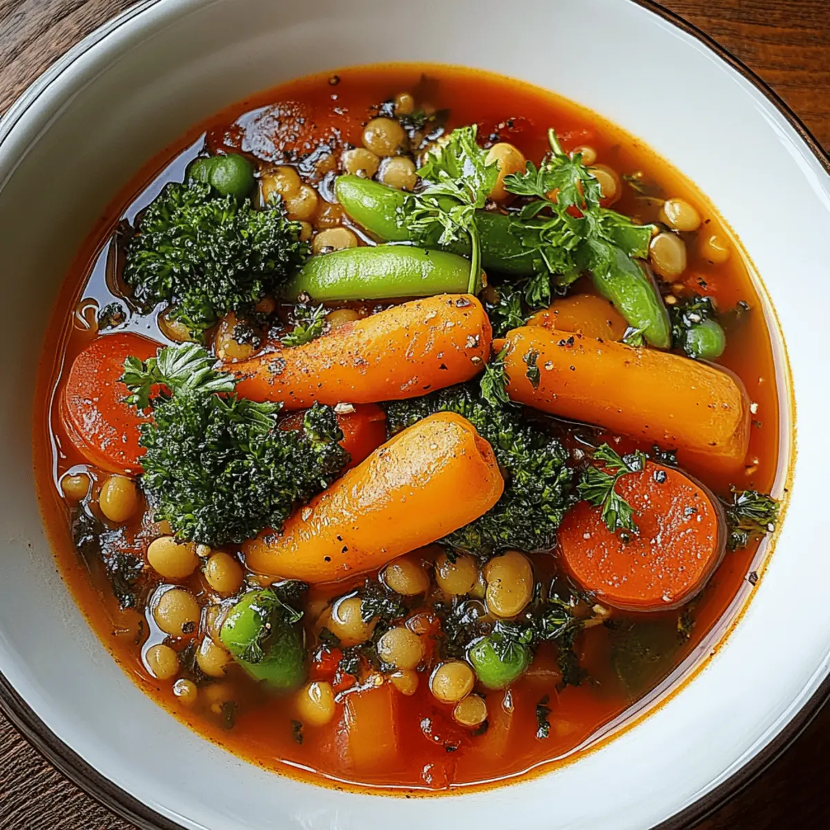 High-Protein Vegetable Soup