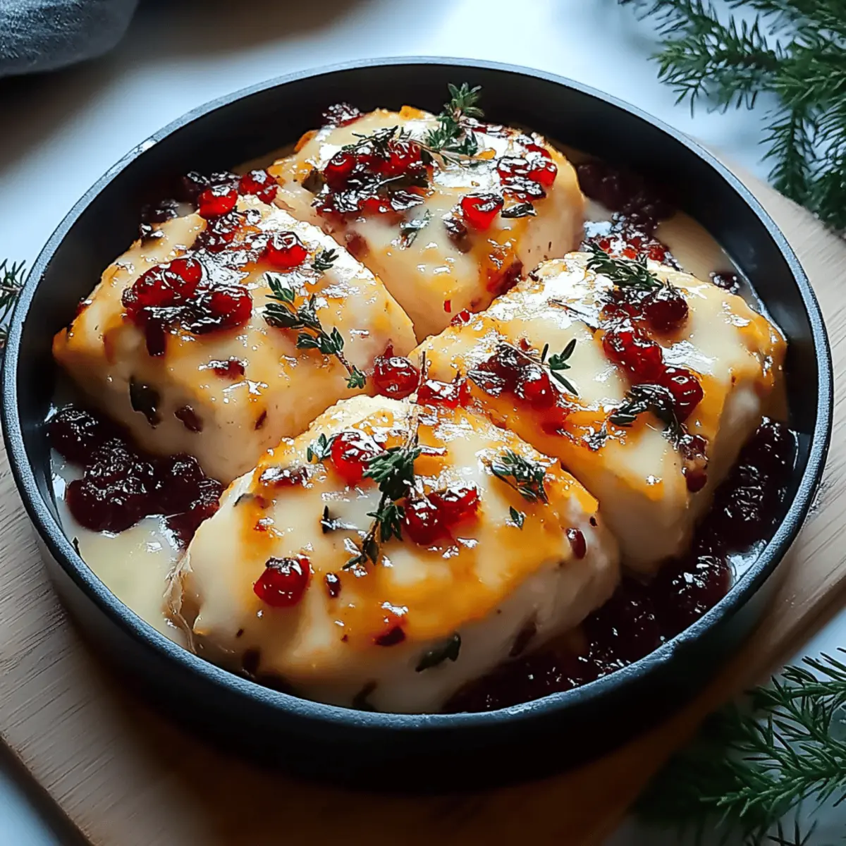 Cranberry Brie Stuffed Chicken