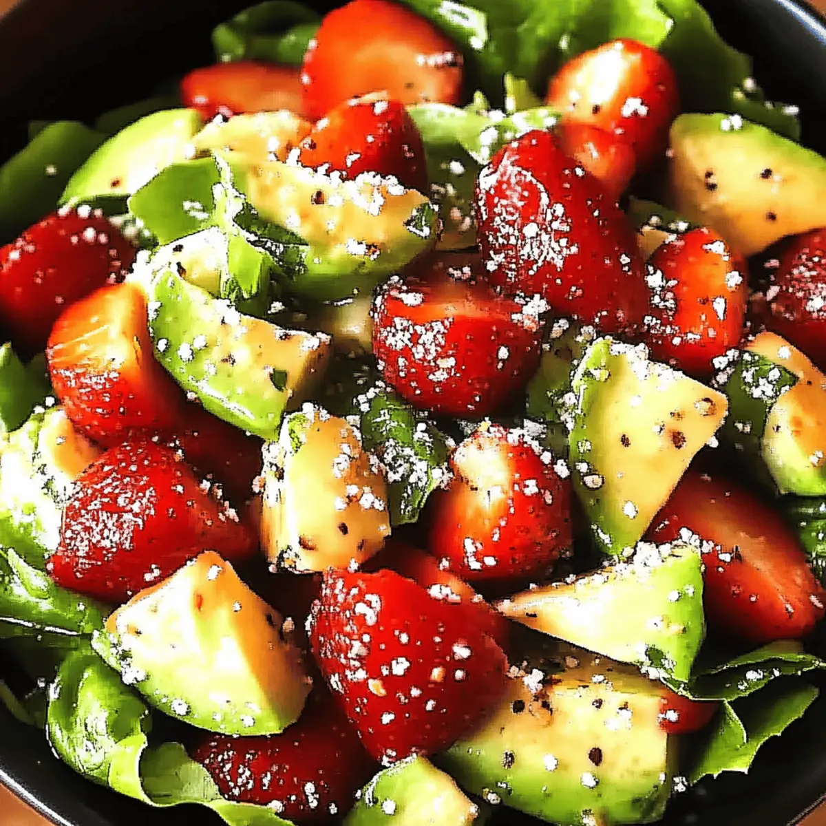 Strawberry Avocado Spinach Salad
