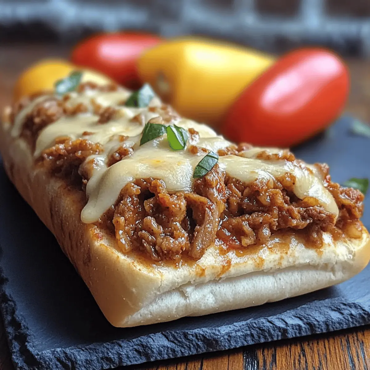 Philly Cheese Steak Sloppy Joes