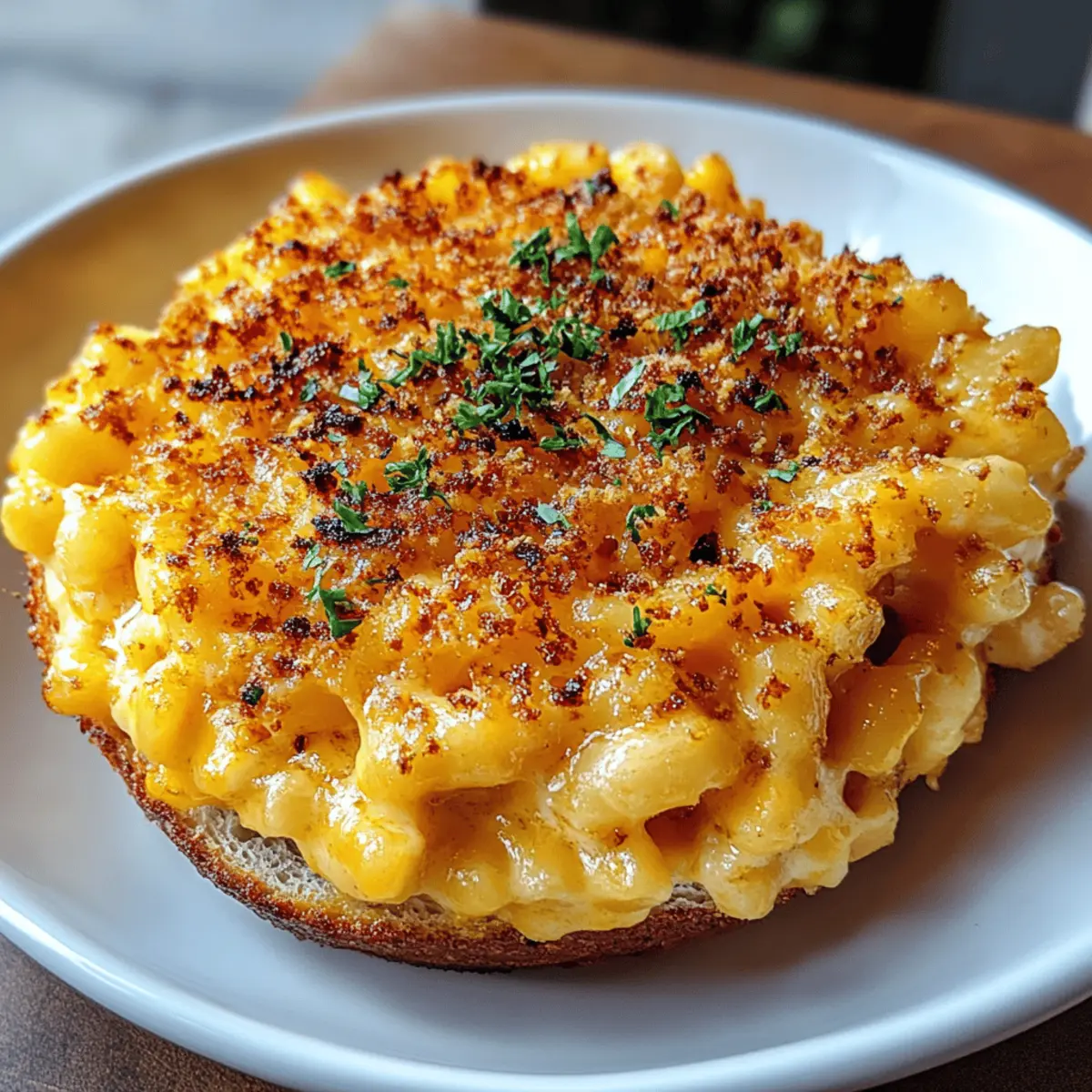 Creamy Baked Cheddar Mac-and-Cheese