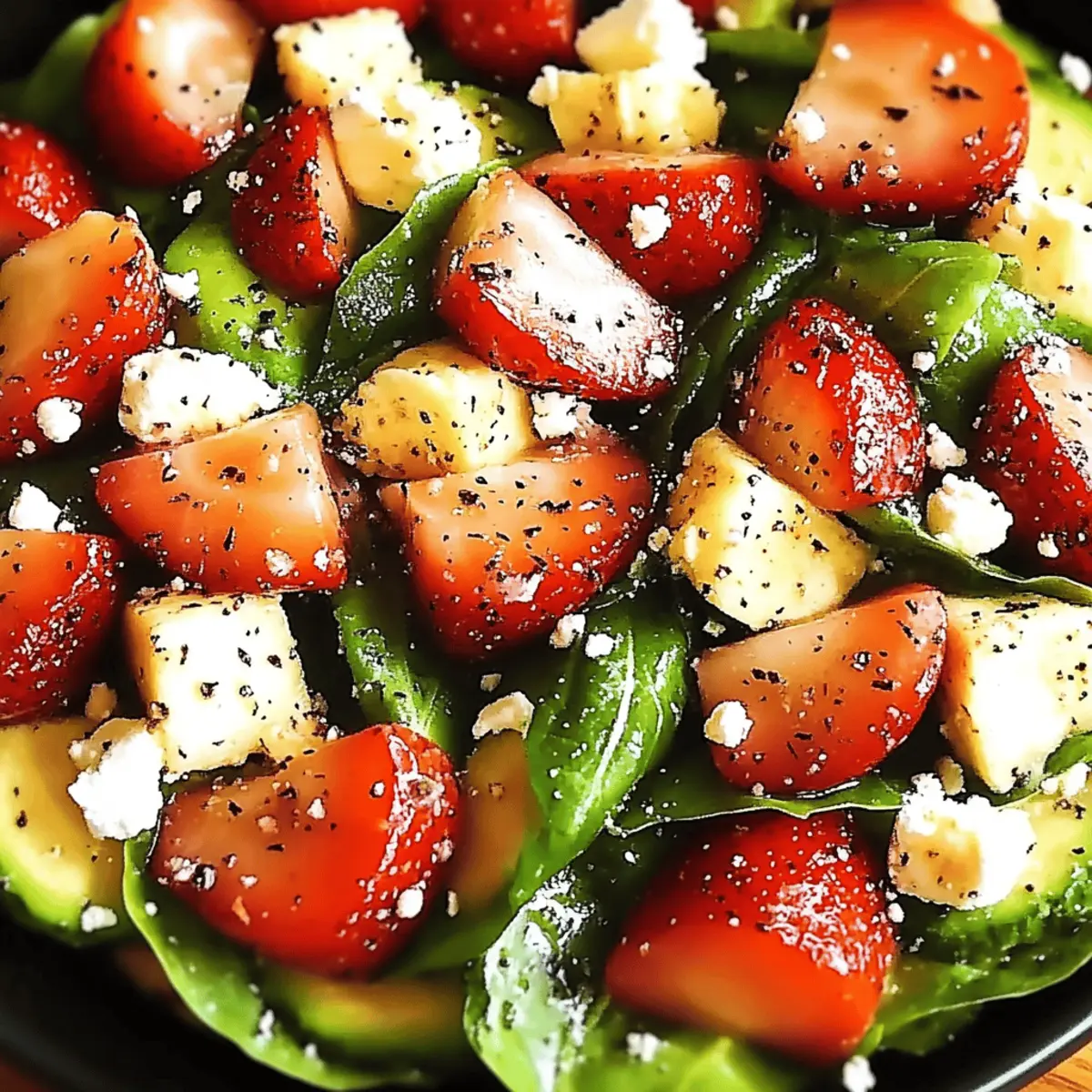 Strawberry Avocado Spinach Salad