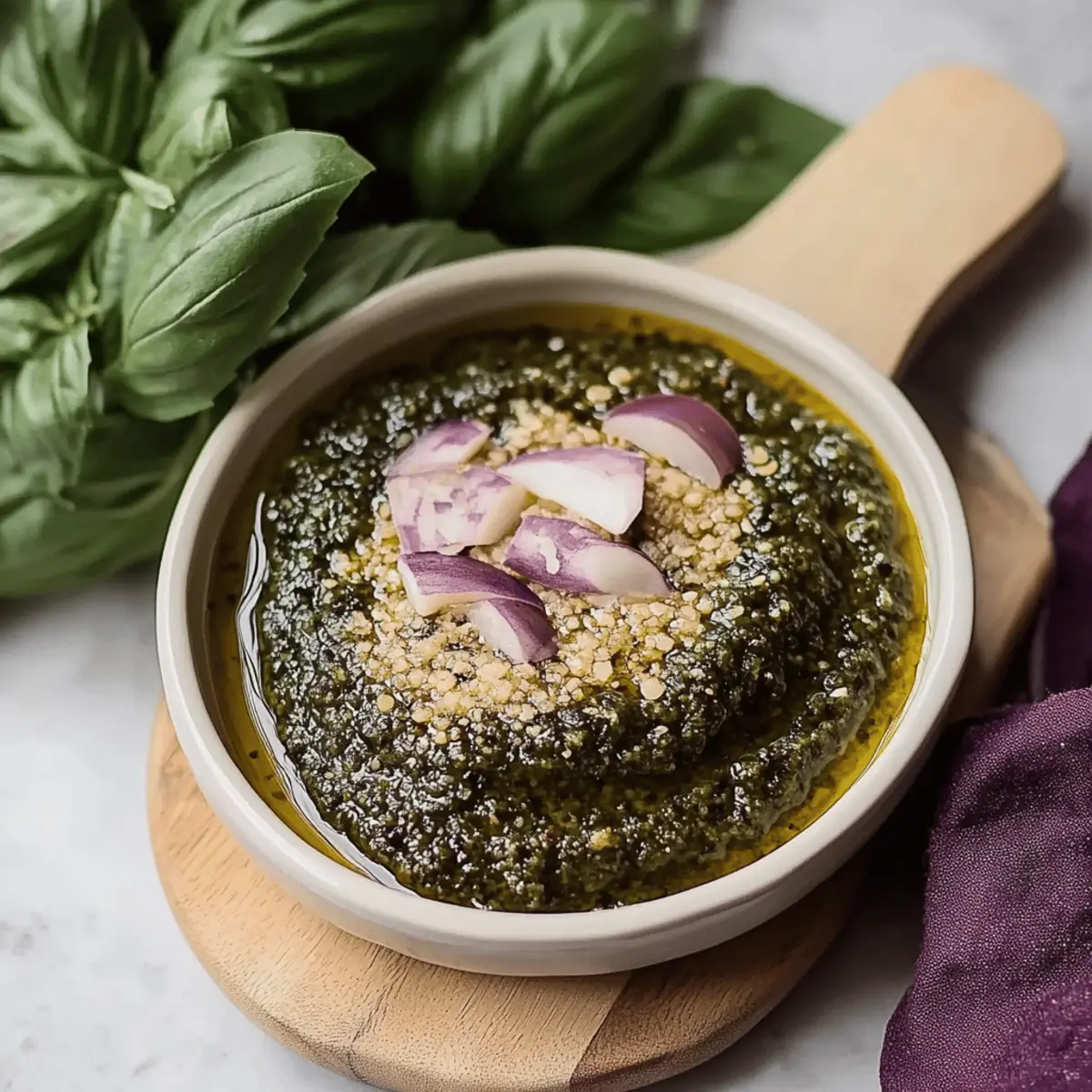 Purple Basil Pesto