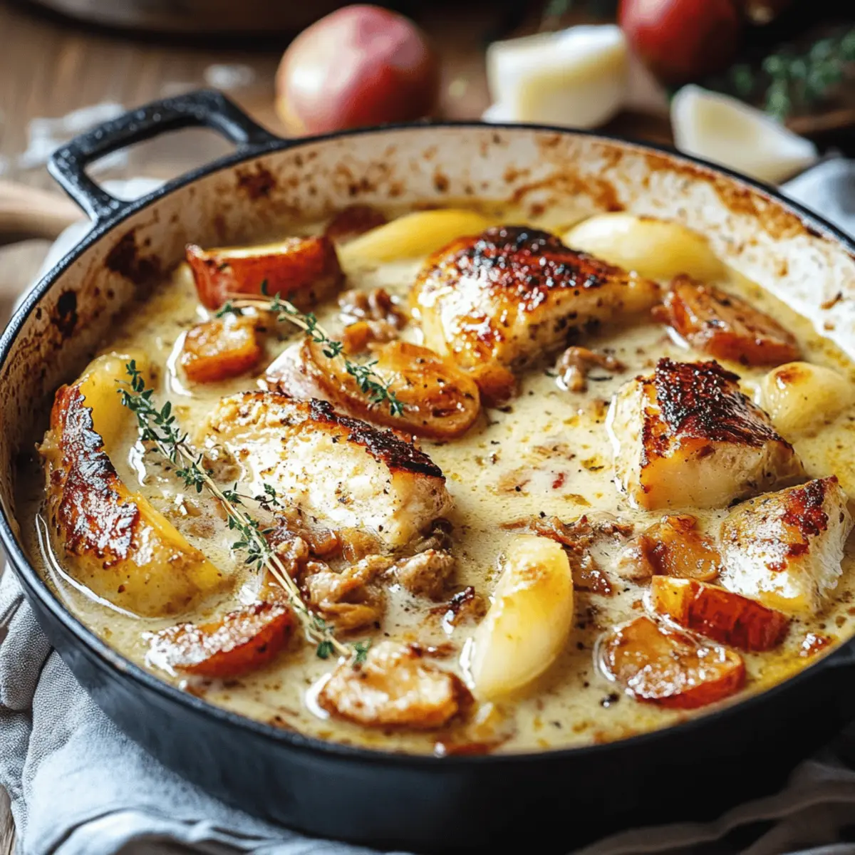 French Chicken Casserole a la Normande