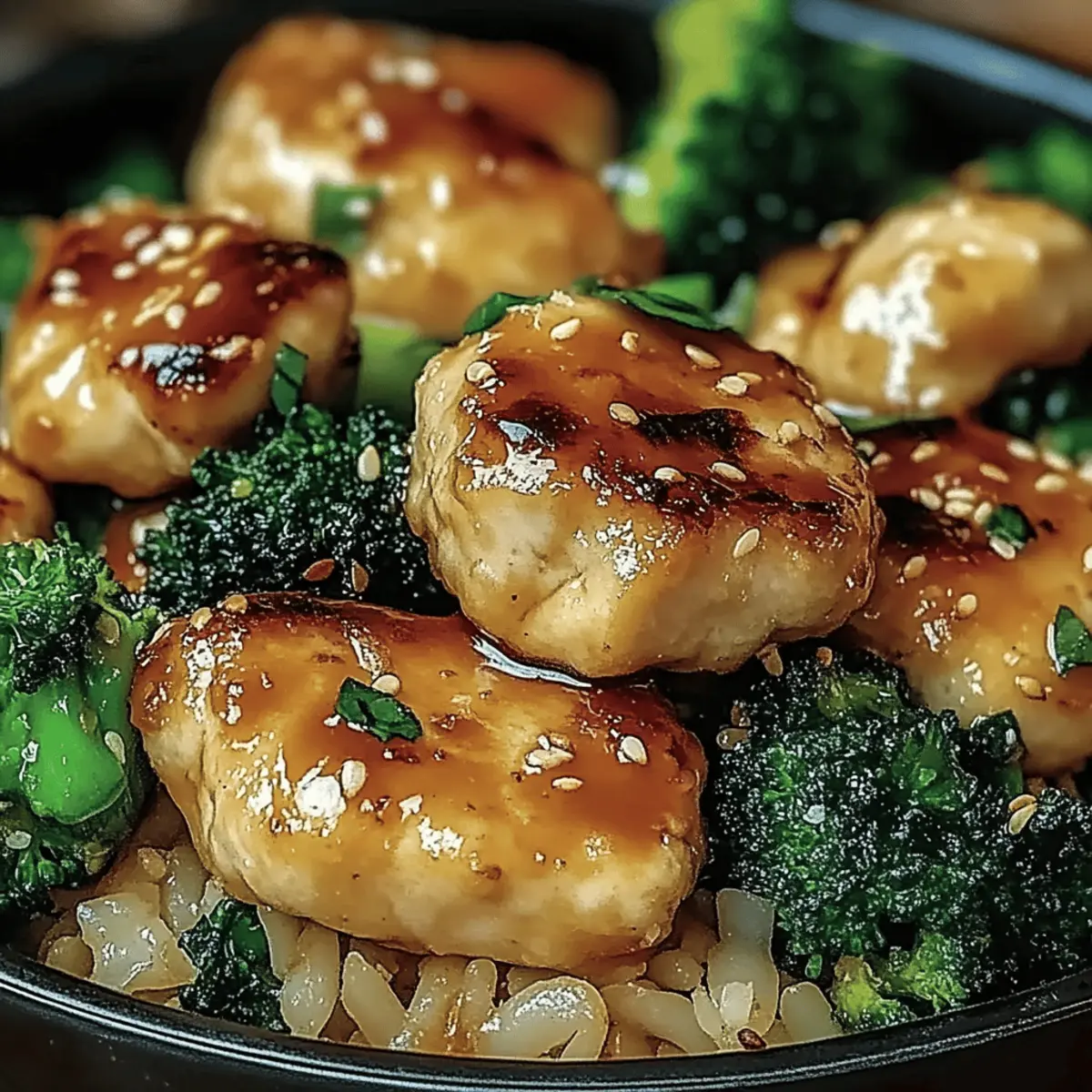 Garlic Chicken with Broccoli and Spinach