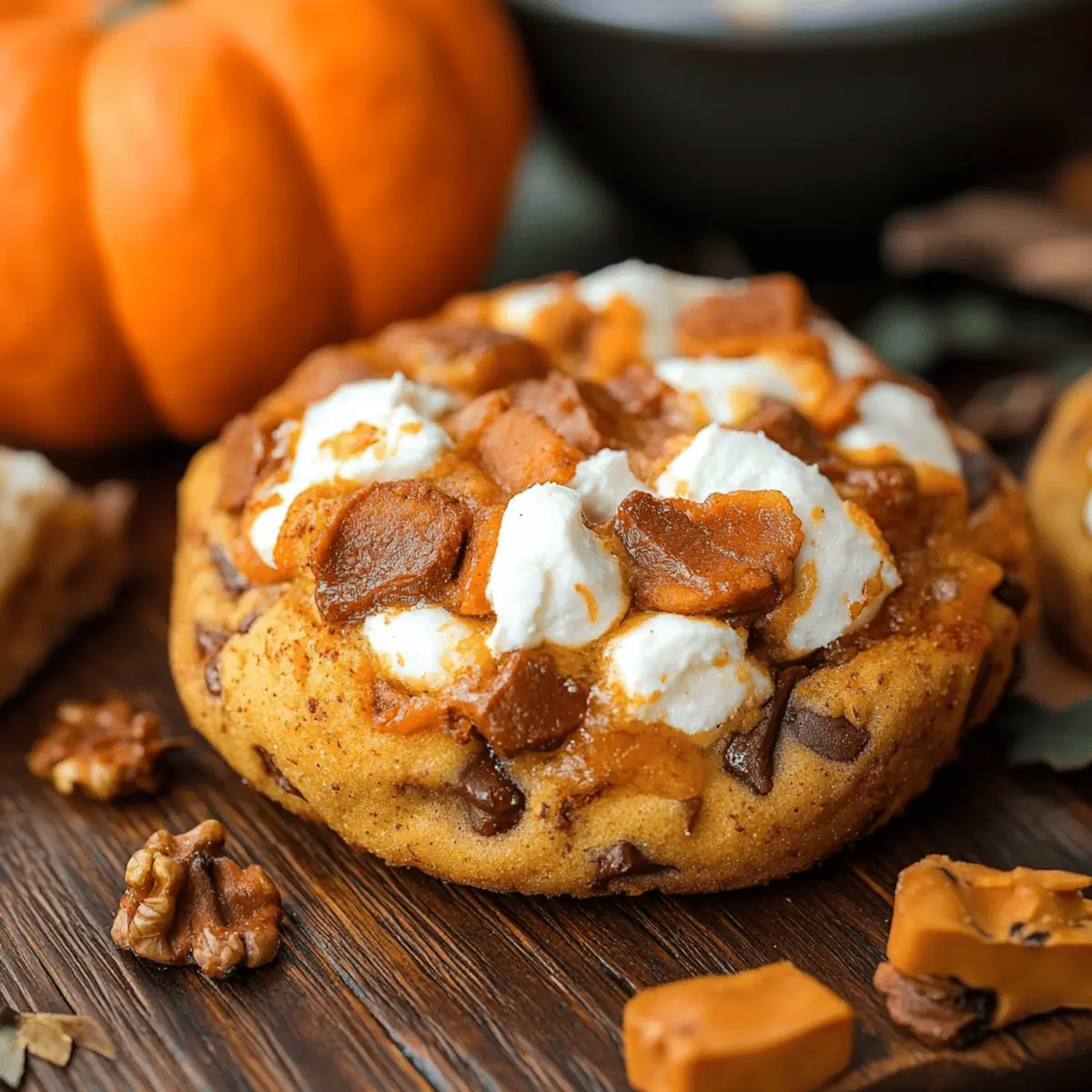 Pumpkin S’mores Cookies