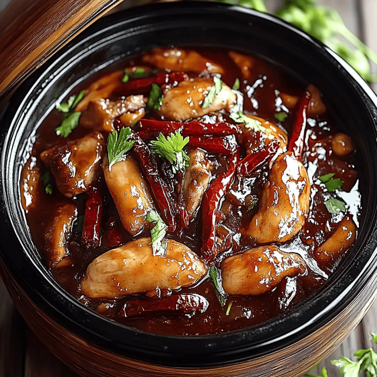 Crock Pot Bourbon Chicken