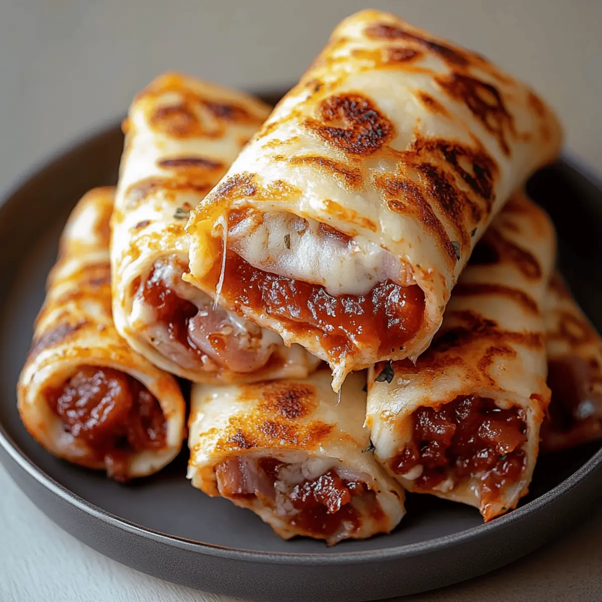 Cheesy Pepperoni Pizza Roll Ups