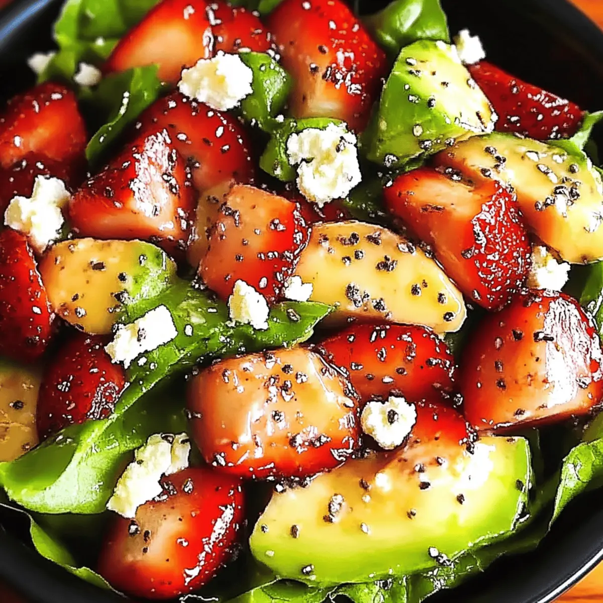 Strawberry Avocado Spinach Salad
