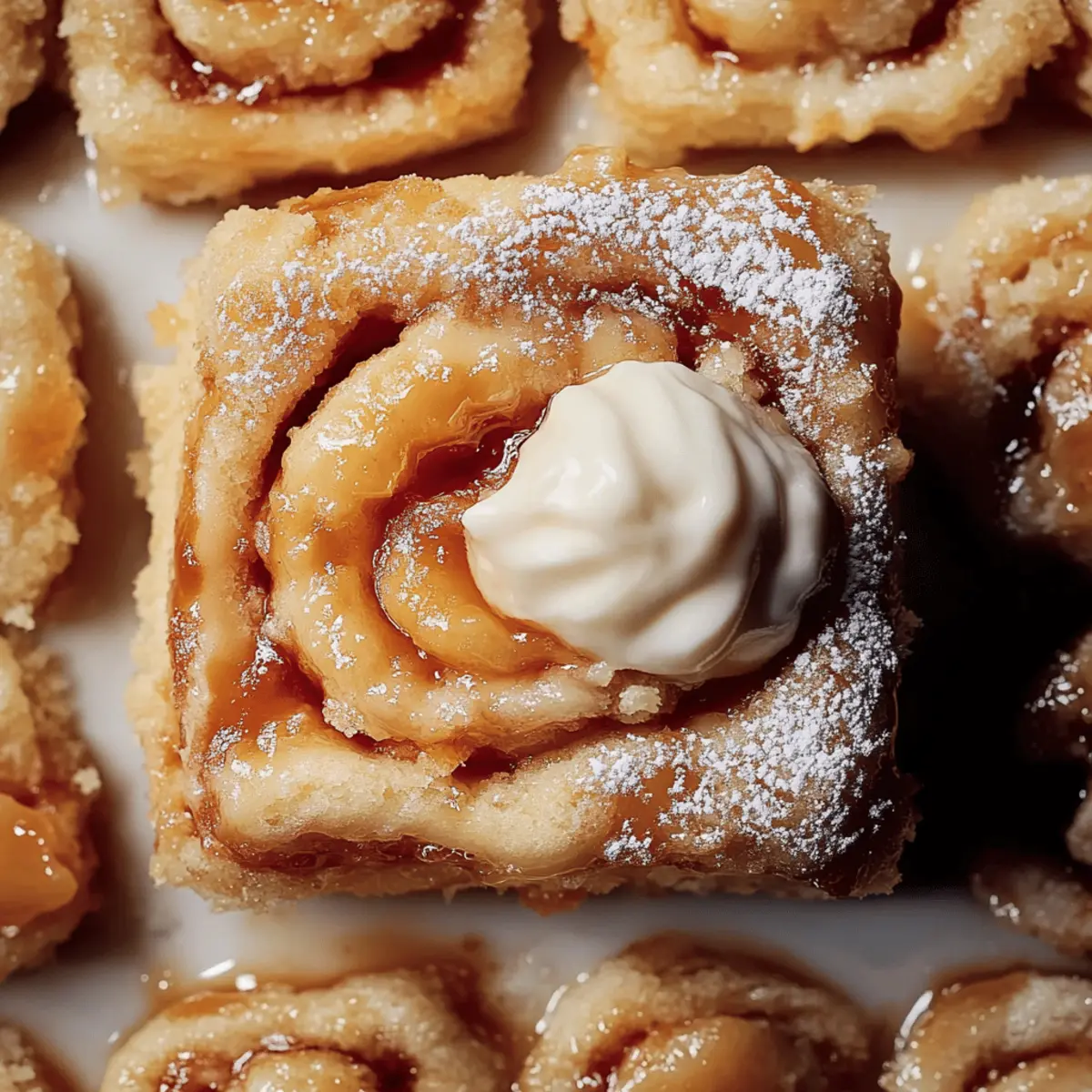 Peach Cobbler Cinnamon Rolls