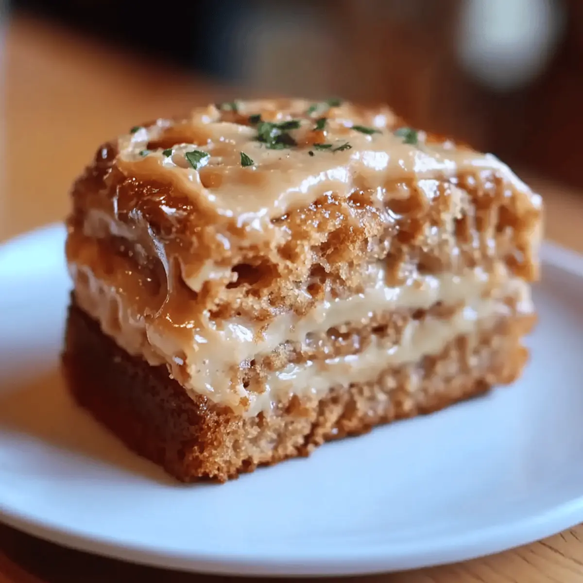 Applesauce Cake with Cinnamon Cream Cheese Frosting