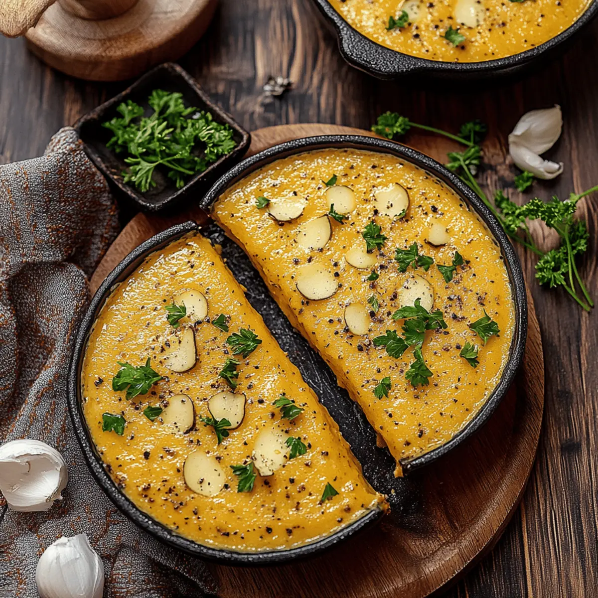 Hearty Cheddar Garlic Herb Potato Soup