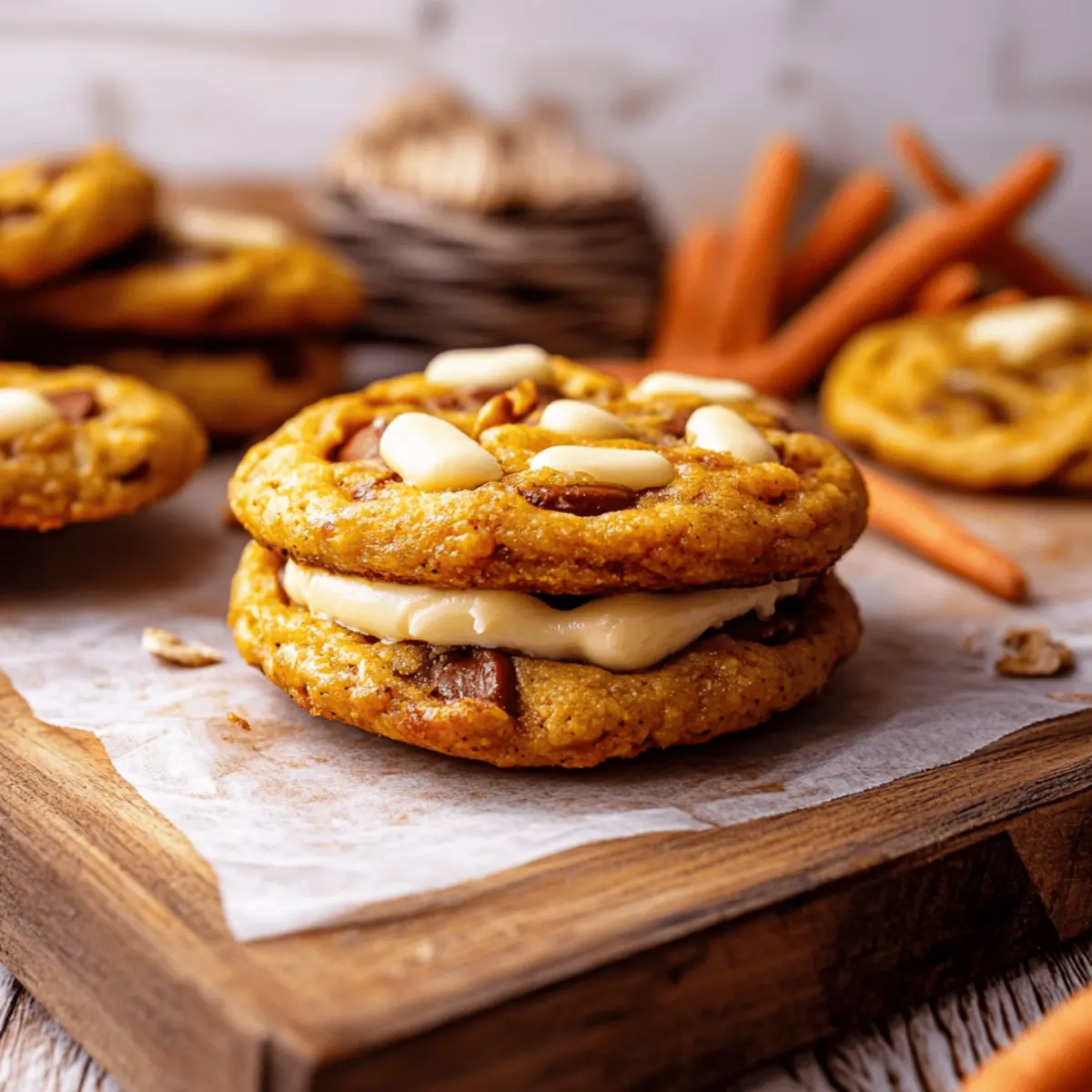 Pumpkin White Chocolate Chip Cookies