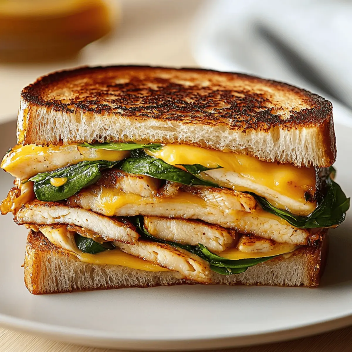 Chicken Avocado Melt Sandwich