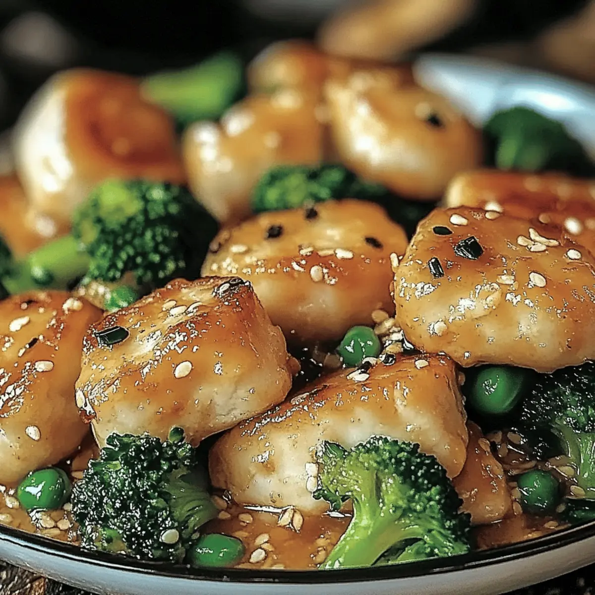 Garlic Chicken with Broccoli and Spinach
