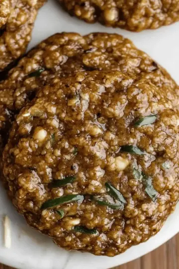 Healthy Zucchini Oatmeal Cookies